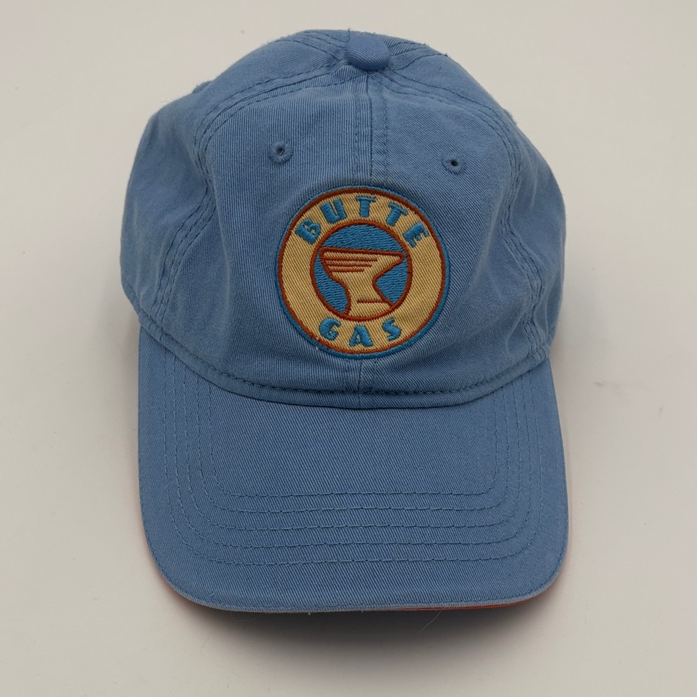 Disney Parks Card Butte Gas Blue Baseball Hat/Cap with Embroidered Logo